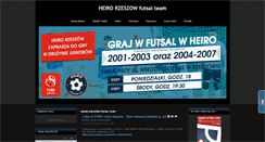 Desktop Screenshot of futsal.heiro.pl
